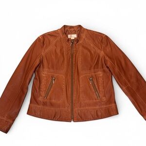 Bernardo Women's Leather Jacket in Brown